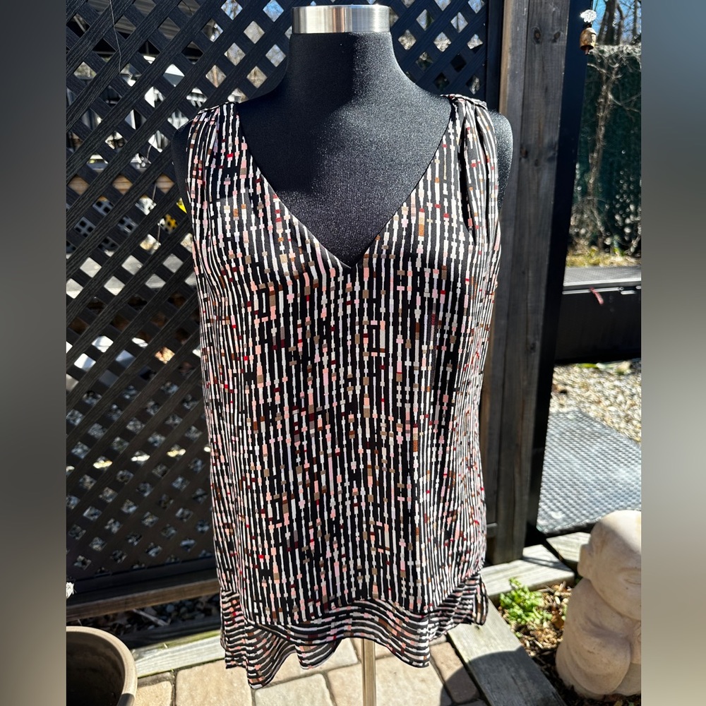 WHBM sleeveless split back top